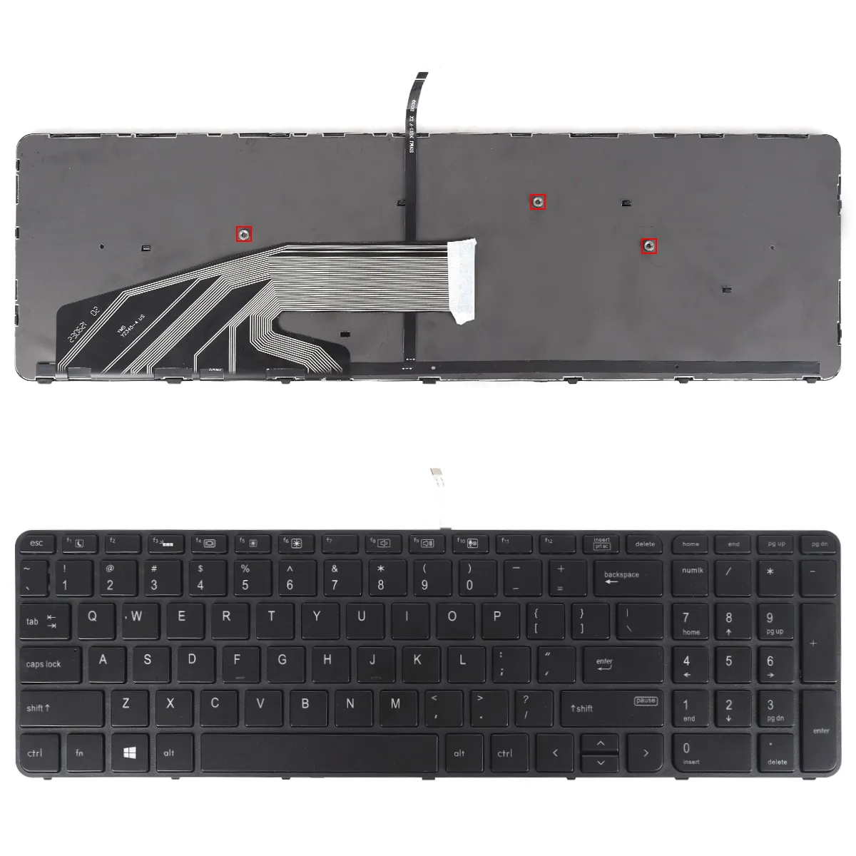 Picture of Laptop US keyboard for HP Probook 650 G2 655 G2 BLACK FRAME BLACK(Backlit,For Win8)